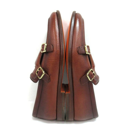Santoni Double Monk Leather Shoes Brown Size UK