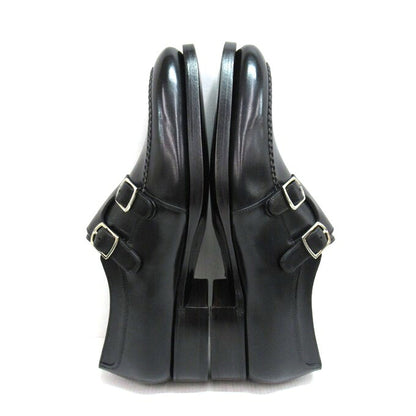 Santoni Limited Edition Double Monk Shoes Black Size 5 1/2