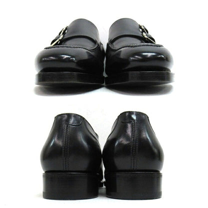 Santoni Limited Edition Double Monk Shoes Black Size 5 1/2