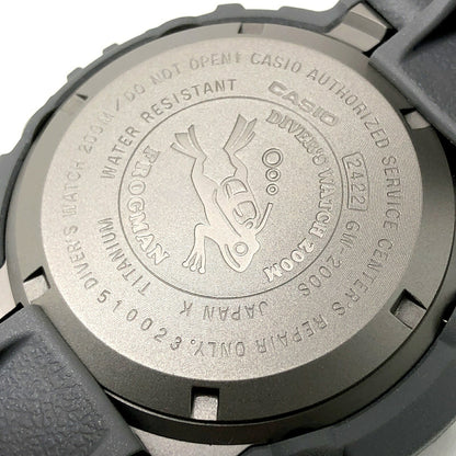 G-SHOCK GW-200S-8 Frogman Black & Solar Watch Size ONE SIZE