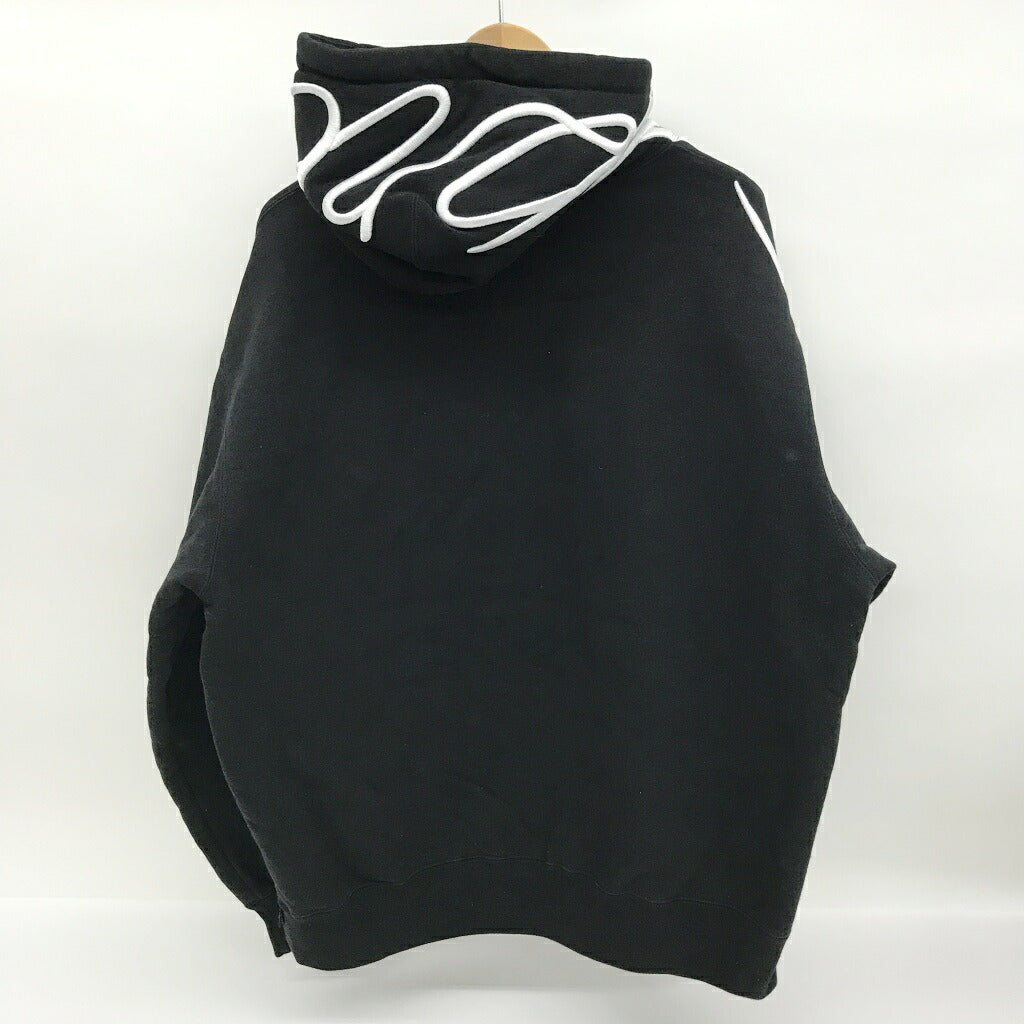 Supreme Shoulder Script Hoodie Black Size M