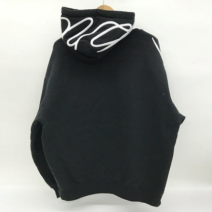 Supreme Shoulder Script Hoodie Black Size M