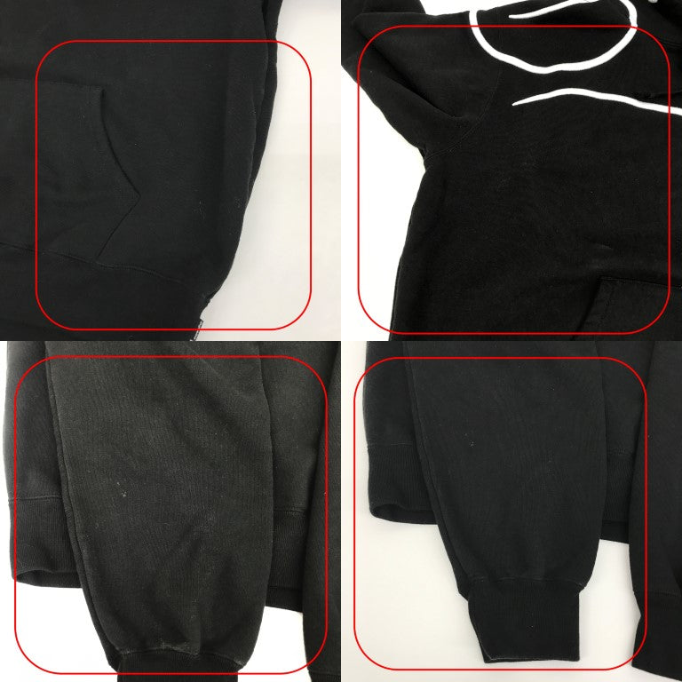 Supreme Shoulder Script Hoodie Black Size M