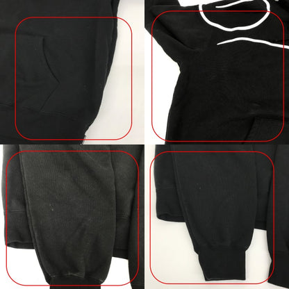 Supreme Shoulder Script Hoodie Black Size M