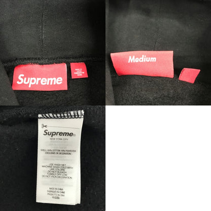 Supreme Shoulder Script Hoodie Black Size M