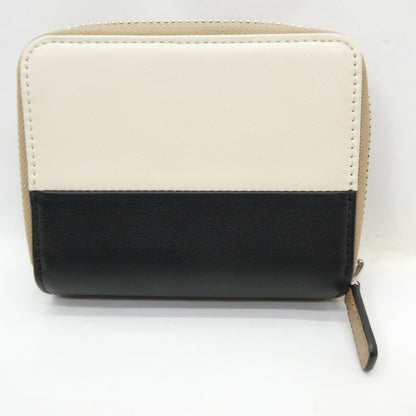 b. VOYAGE FEMME Logo Zip-Around Wallet Beige Size ONE SIZE
