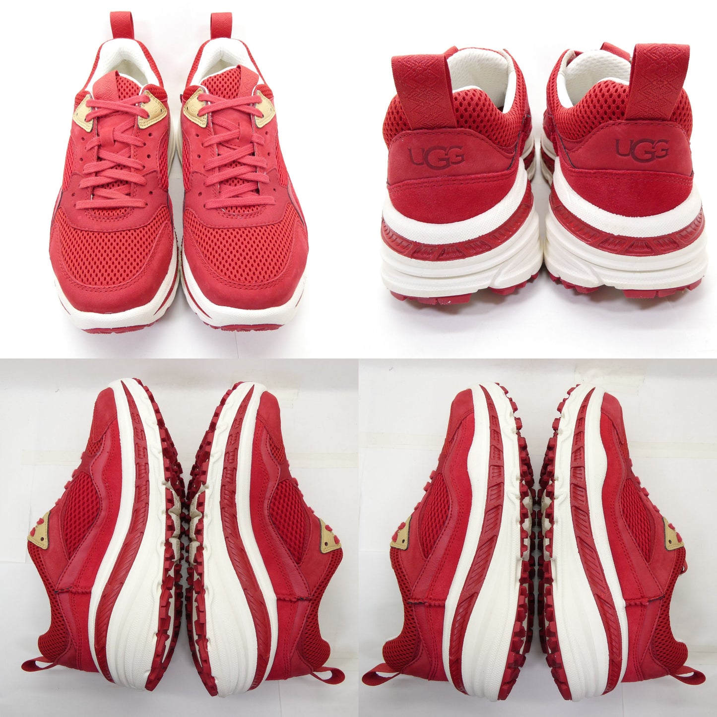 UGG CA805 Mesh Samba Red White Sneakers