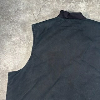 Carhartt 00s Quilted Liner Duck Vest Black Size XXL