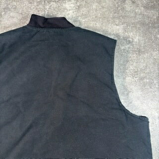 Carhartt 00s Quilted Liner Duck Vest Black Size XXL