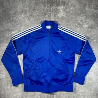 Adidas 80s Vintage ATP USA Made Track Jacket Blue Size M
