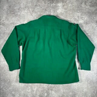 Skyline 50s Vintage Virgin Wool Shirt Green Size XL