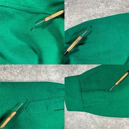 Skyline 50s Vintage Virgin Wool Shirt Green Size XL