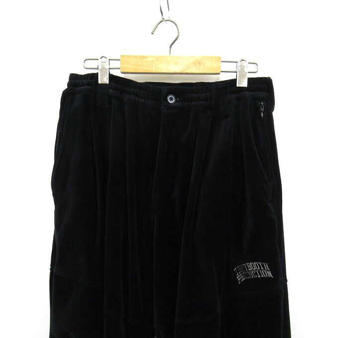 TIGHTBOOTH Velour Balloon Pants Black Size L