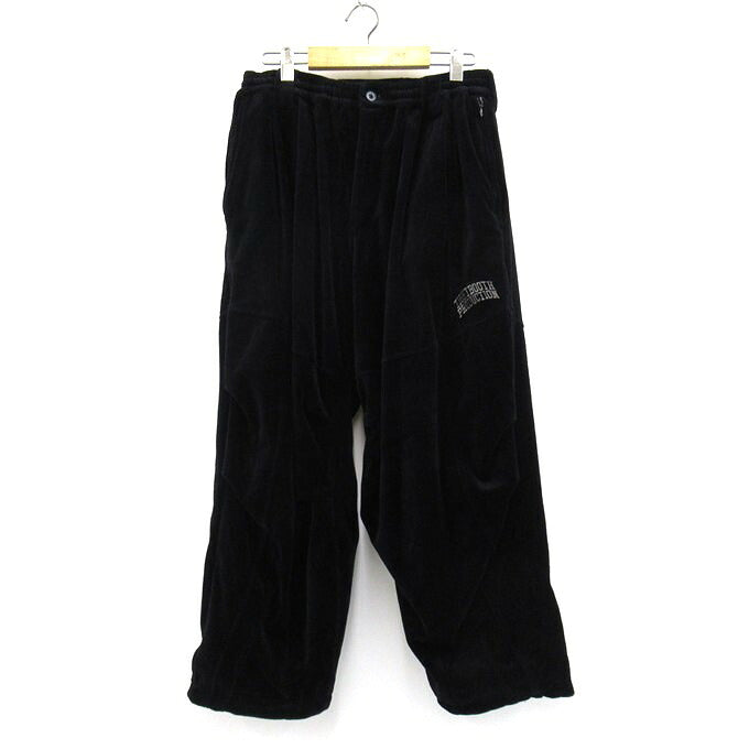 TIGHTBOOTH Velour Balloon Pants Black Size L