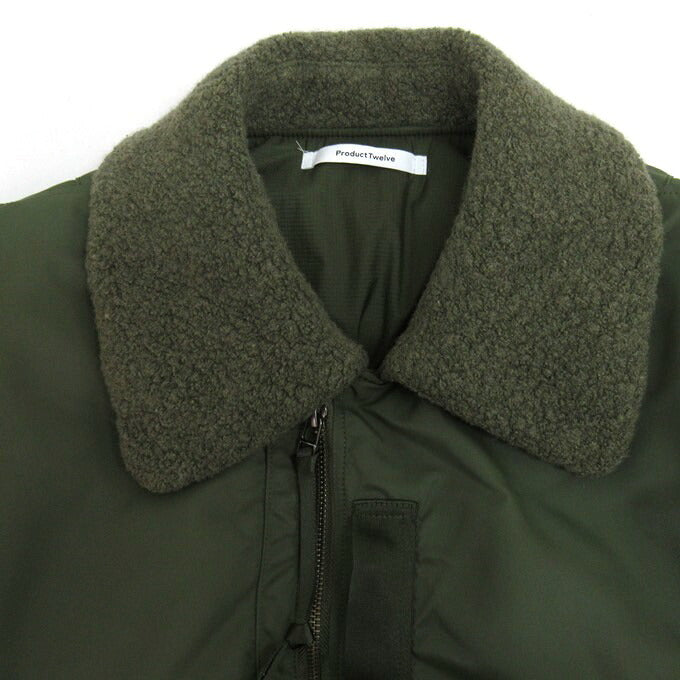 Product Twelve 22AW JS Nylon Satin Blouson Khaki Size 2