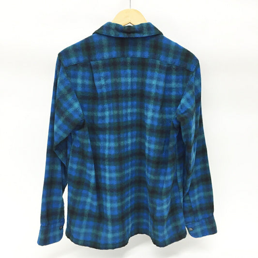 PENDLETON Blue Checkered Wool Shirt Size S