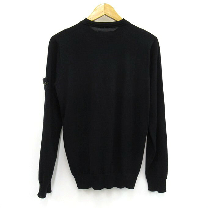 STONE ISLAND LIGHT RWS PURE WOOL Sweater Black Size S