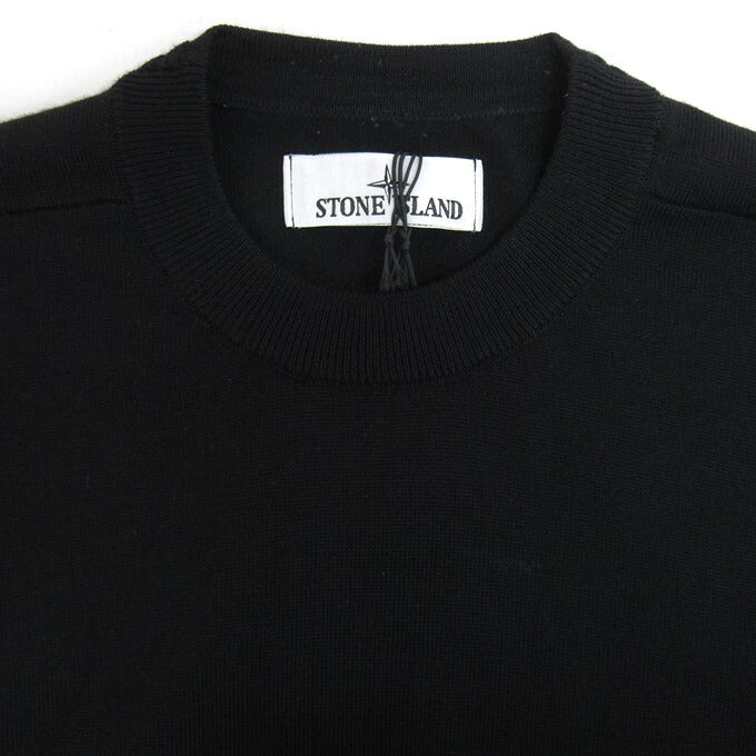 STONE ISLAND LIGHT RWS PURE WOOL Sweater Black Size S