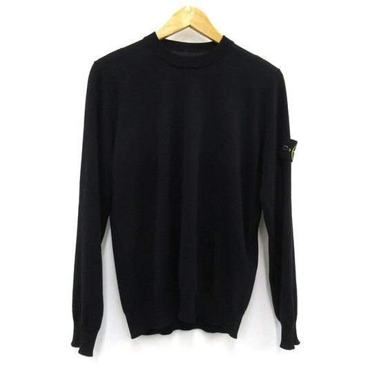 STONE ISLAND LIGHT RWS PURE WOOL Sweater Black Size S