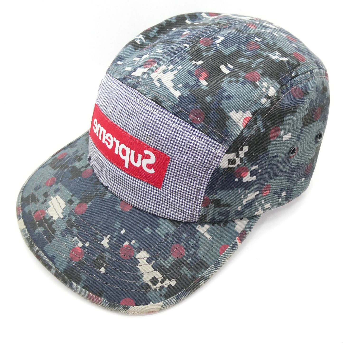 Supreme x CDG Shirt Dot Camo Box Logo Camp Cap Multi