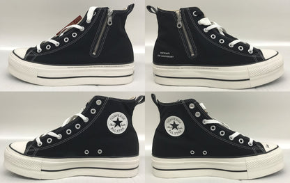 Converse All Star Lifted Z Hi Black Sneakers Size 29.0