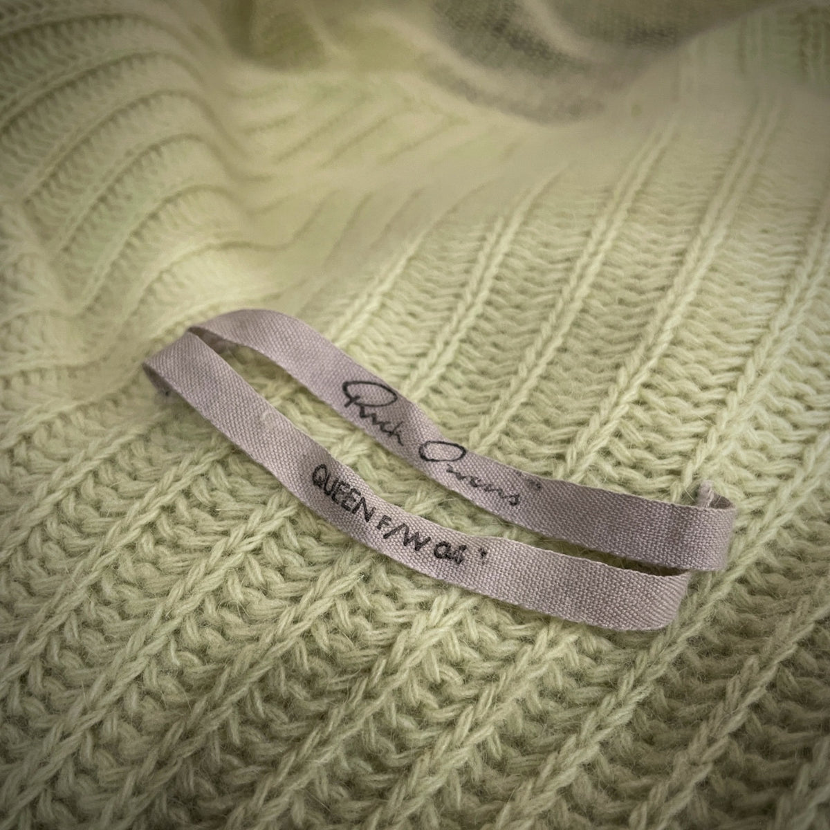 Rick Owens 04AW Angora Wool Drape Knit Cardigan Size 40
