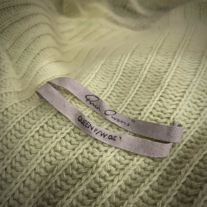 Rick Owens 04AW Angora Wool Drape Knit Cardigan Size 40