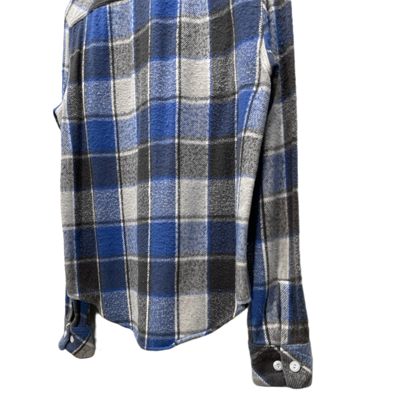NUMBER NINE 05AW Flannel Double Pocket Shirt Blue Size 2
