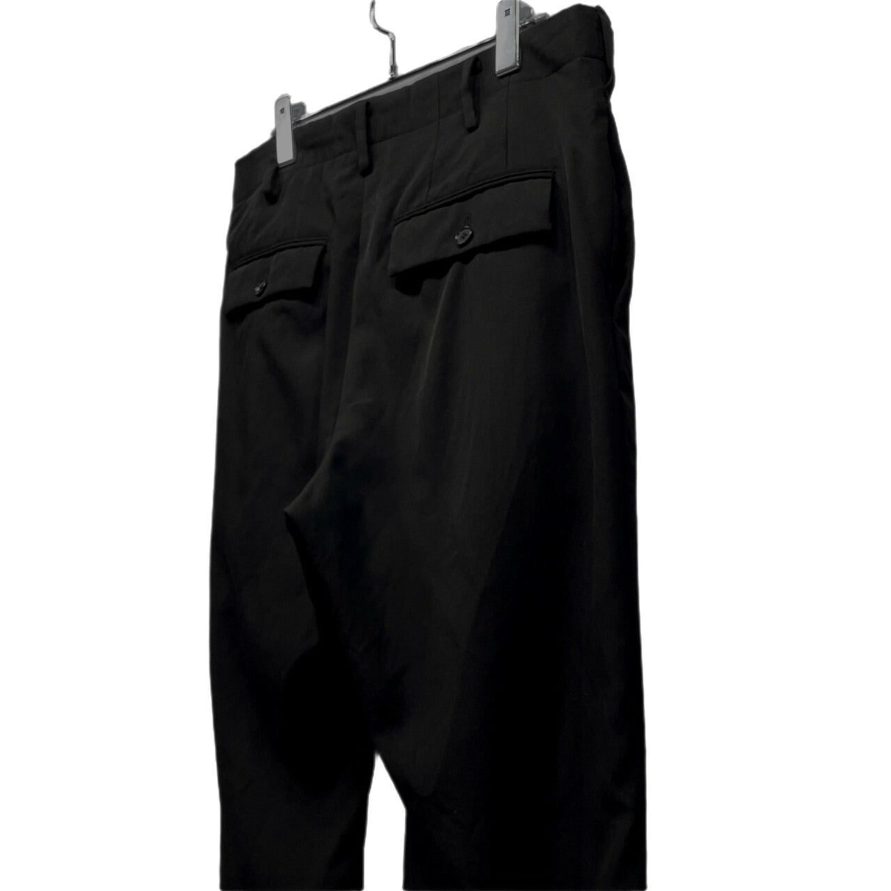 Yohji Yamamoto Wool Gabardine Side Tape Tapered Pants Size 2