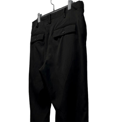 Yohji Yamamoto Wool Gabardine Side Tape Tapered Pants Size 2