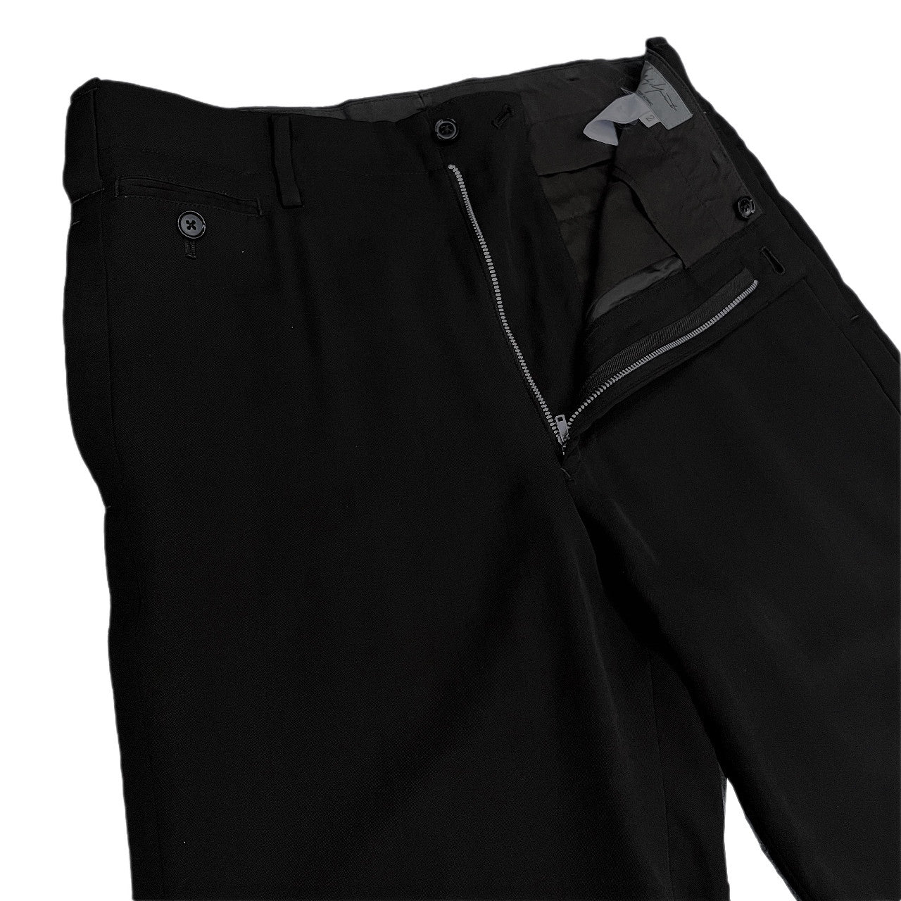 Yohji Yamamoto Wool Gabardine Side Tape Tapered Pants Size 2