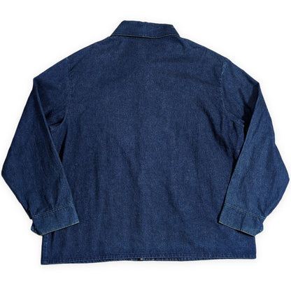 STUSSY 90s Vintage Pointer Denim Coverall Jacket Size 48