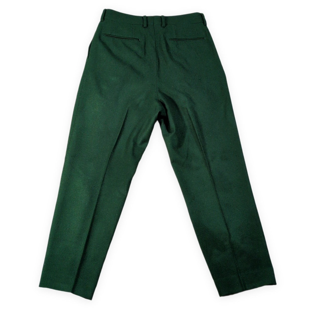NEAT Hainsworth Melton Wool Two-Tuck Slacks Green Size 46