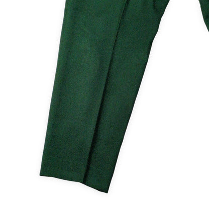 NEAT Hainsworth Melton Wool Two-Tuck Slacks Green Size 46