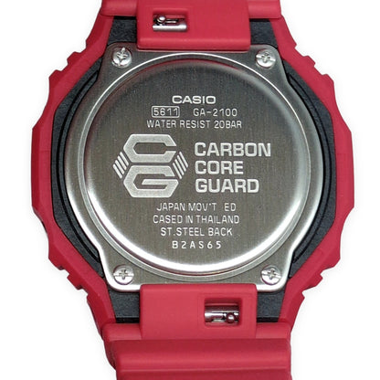 G-SHOCK CasiOak GA-2100-4A Red Out Watch Size ONE SIZE