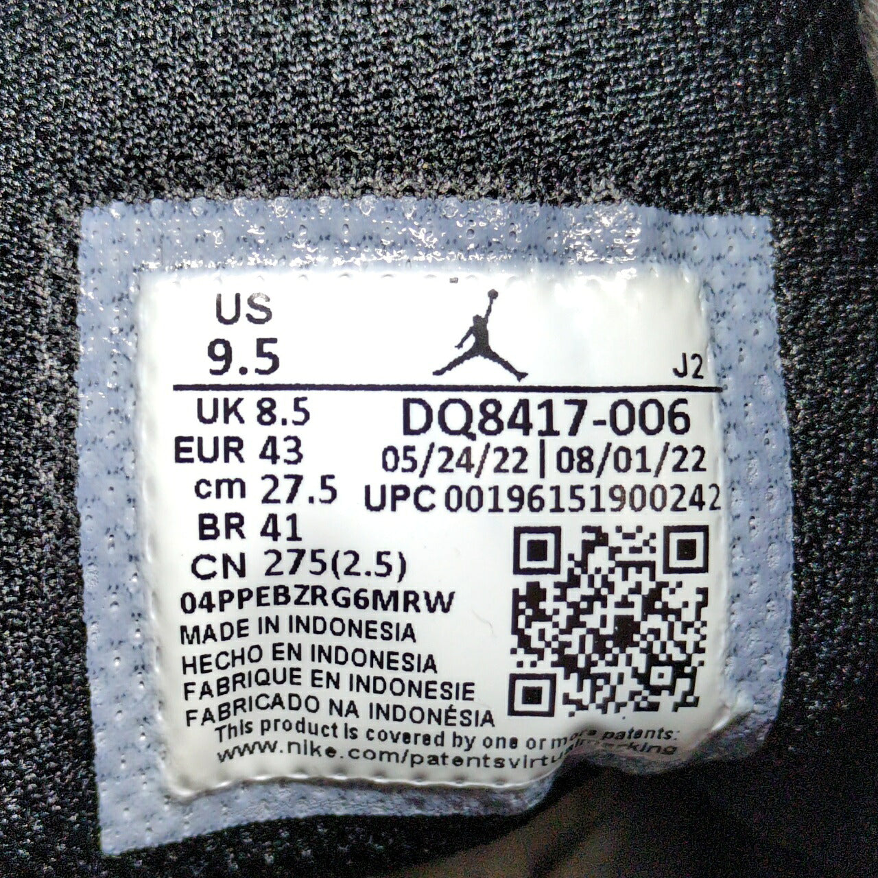 NIKE Air Jordan 1 Mid DQ8417-006 Sneakers Size 27.5