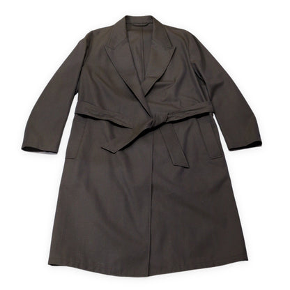 CARUSO per TOMORROWLAND Wool Cotton Wrap Coat Size 50/R