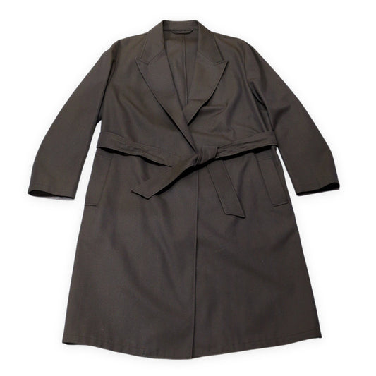 CARUSO per TOMORROWLAND Wool Cotton Wrap Coat Size 50/R