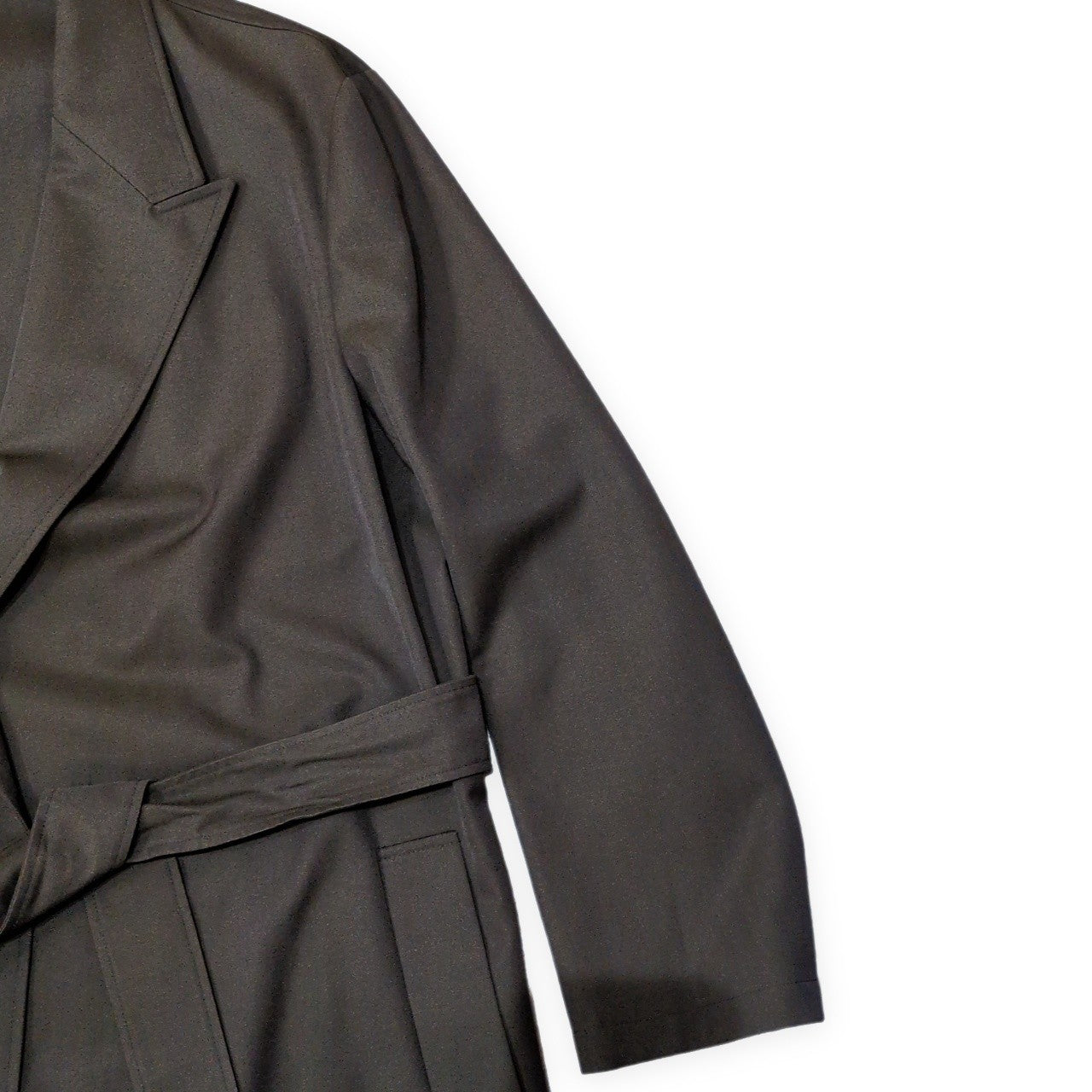CARUSO per TOMORROWLAND Wool Cotton Wrap Coat Size 50/R