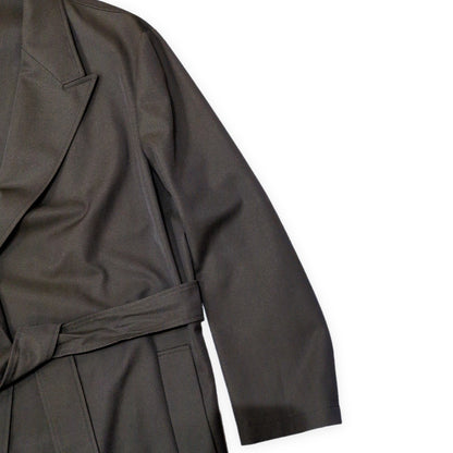 CARUSO per TOMORROWLAND Wool Cotton Wrap Coat Size 50/R