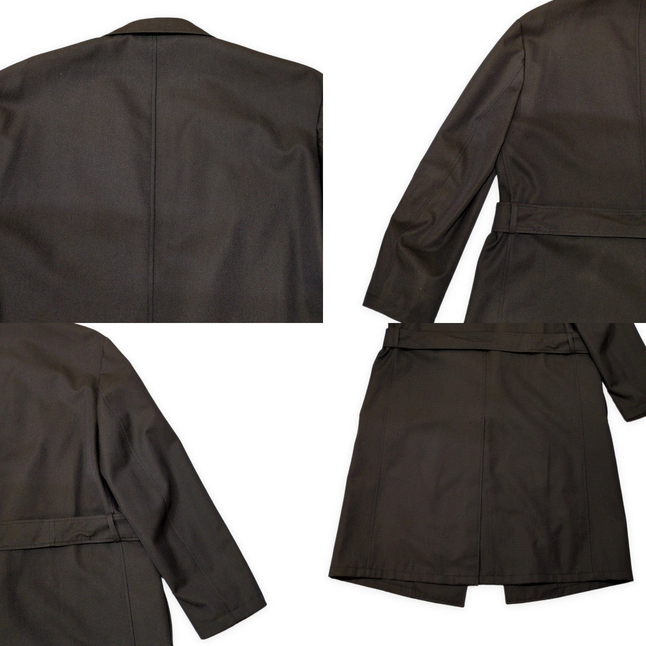 CARUSO per TOMORROWLAND Wool Cotton Wrap Coat Size 50/R