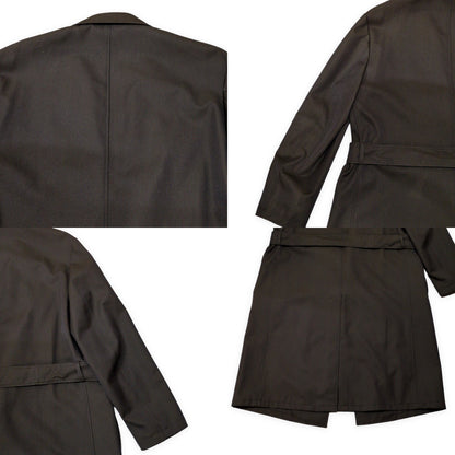 CARUSO per TOMORROWLAND Wool Cotton Wrap Coat Size 50/R