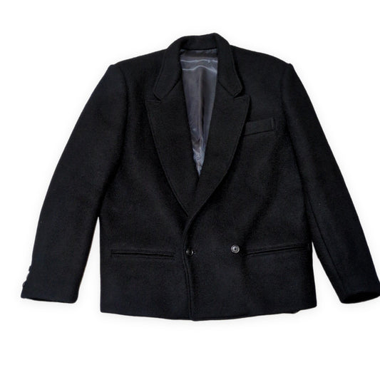 Y’s for men 80s Initial Tag Wool Jacket Black Size M