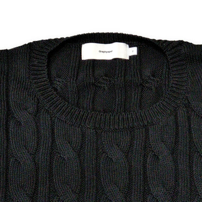 Graphpaper 22SS Suvin Cotton Cable Knit Sweater Size 2