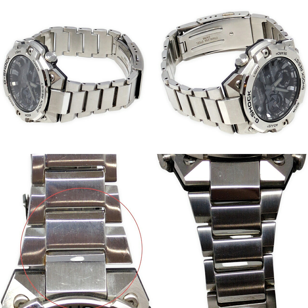 G-SHOCK CASIO GST-B400D-1A Watch Silver/Black Size ONE SIZE