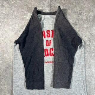 WHITE SNAKE 80s Monsters of Rock Raglan Band Tee Gray