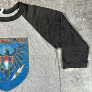 Grateful Dead 80s Vintage Stanley Raglan T-Shirt Size S