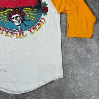 Grateful Dead 80s Vintage Tour Raglan T-Shirt White Size S