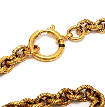 CHANEL Vintage Gold GP Coco Mark Fringe Size ONE SIZE
