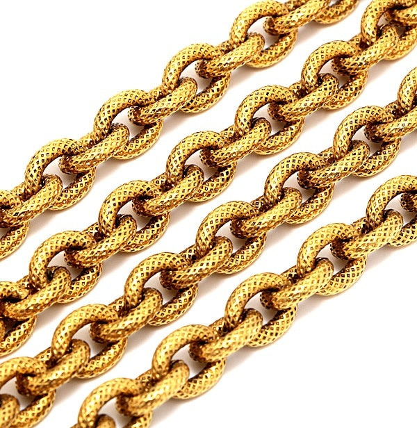CHANEL Vintage Gold GP Coco Mark Fringe Size ONE SIZE